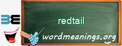 WordMeaning blackboard for redtail